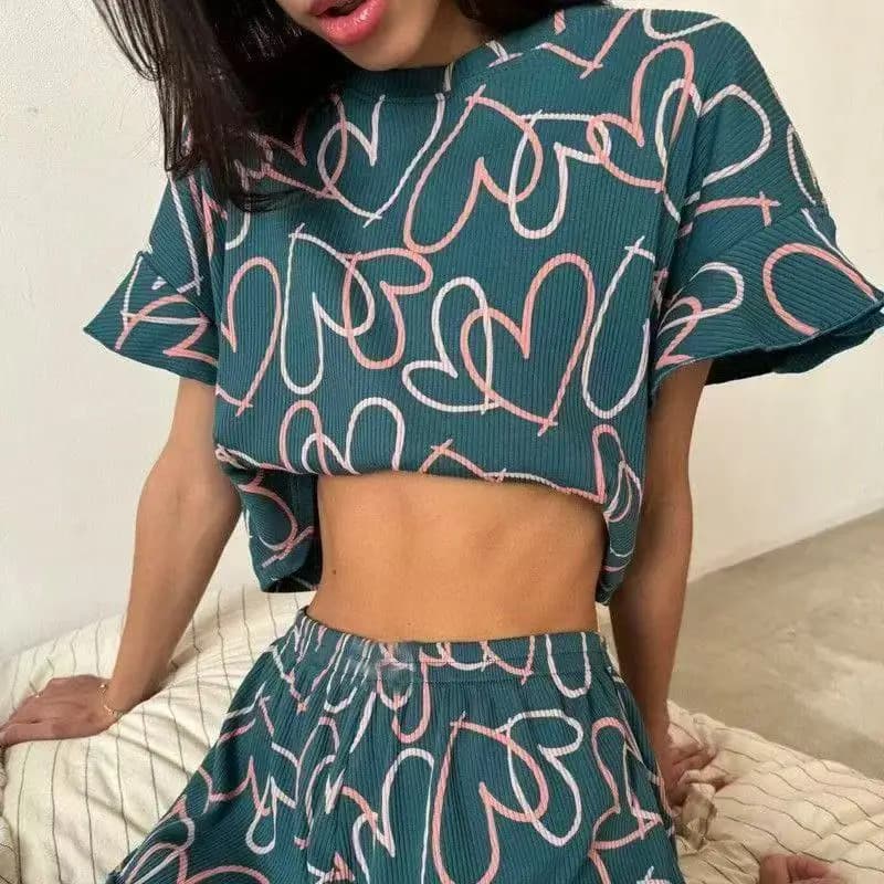 Ensemble de pyjamas pour femmes, vêtements de nuit en satin, hauts boutonnés et shorts, pyjama 2 piè
