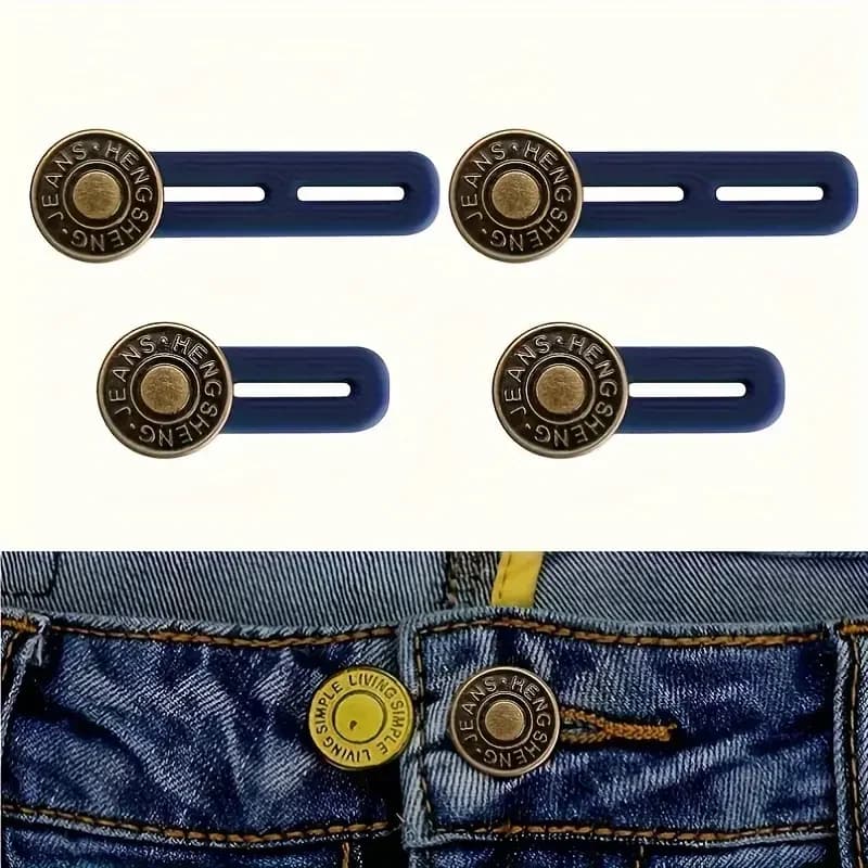 Extension de boutons pour pantalons, bouton de taille réglable, extenseur de ceinture rétractable, c