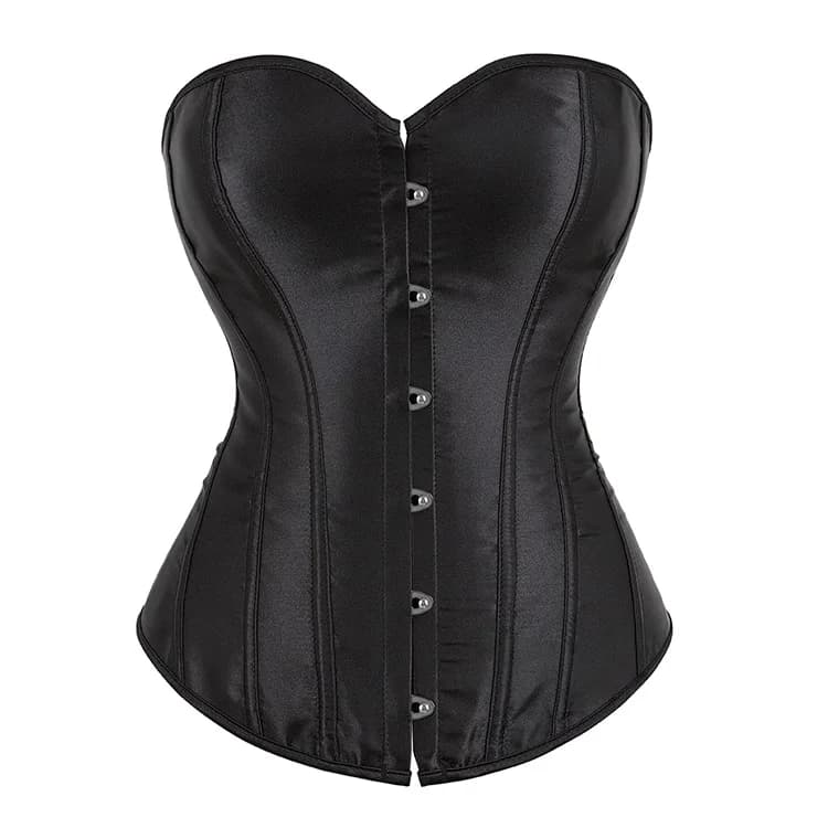 Grande taille Sexy Bustier haut Corset gothique à lacets élastique désossé surbuste Corselet Steampu