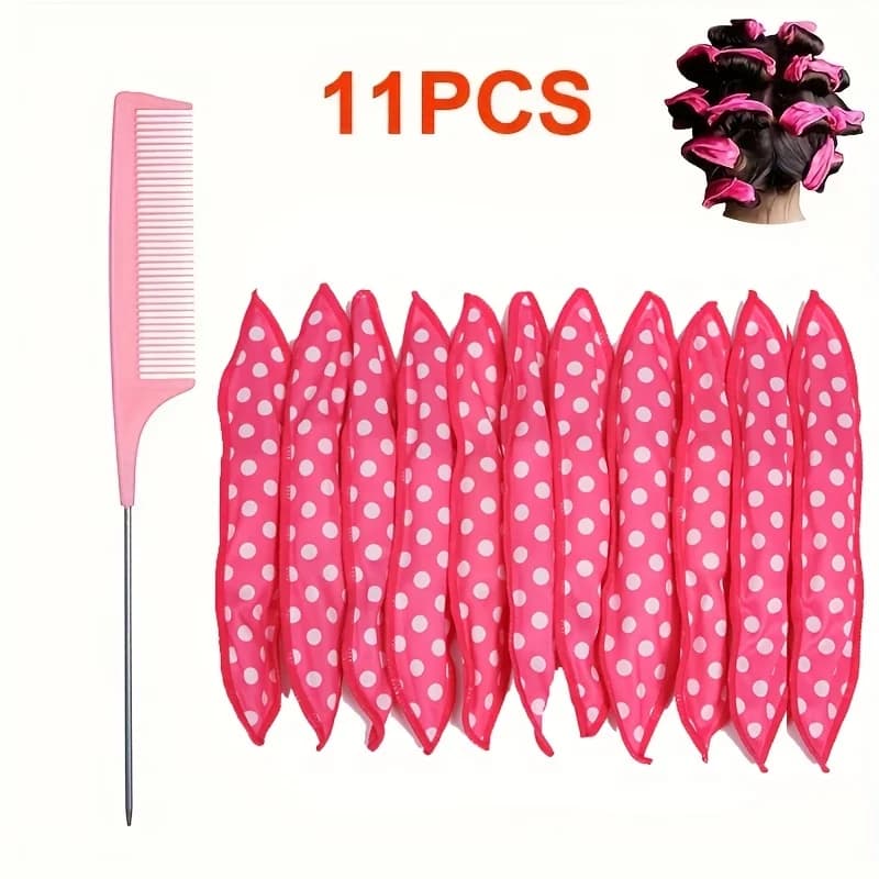 Bigoudis flexibles sans chaleur: mousse de sommeil de nuit, bigoudis pour dormir de nuit pour femmes