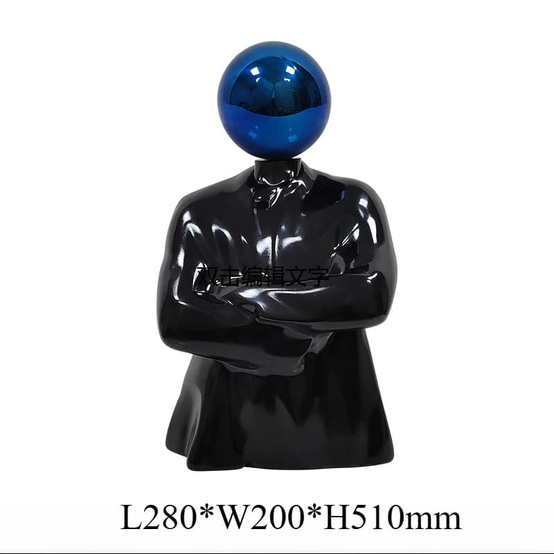 Art demi-corps Figure Sculptures résine intérieur décor à la maison Figurine moderne accessoires de