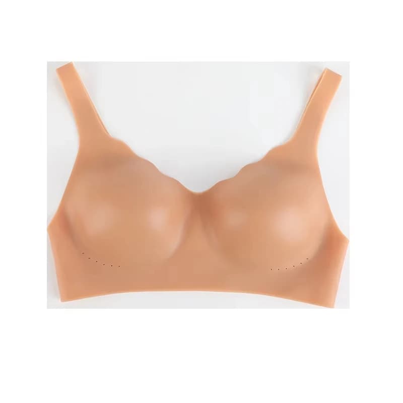 Soutien-gorge Push Up réaliste en Silicone pour femmes, haut de Bikini de natation, banderole de Spo