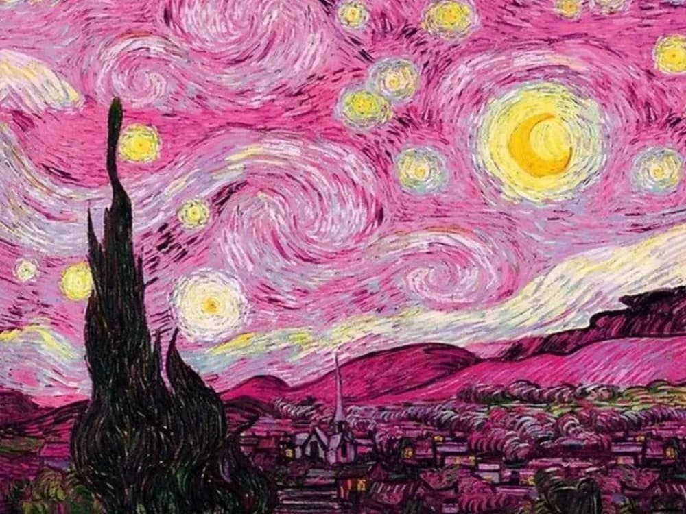 Peinture Diamant 5D Vincent Van Gogh Nuit Étoilée Tournesol Art Coloré à l'Huile Bande Dessinée Poin