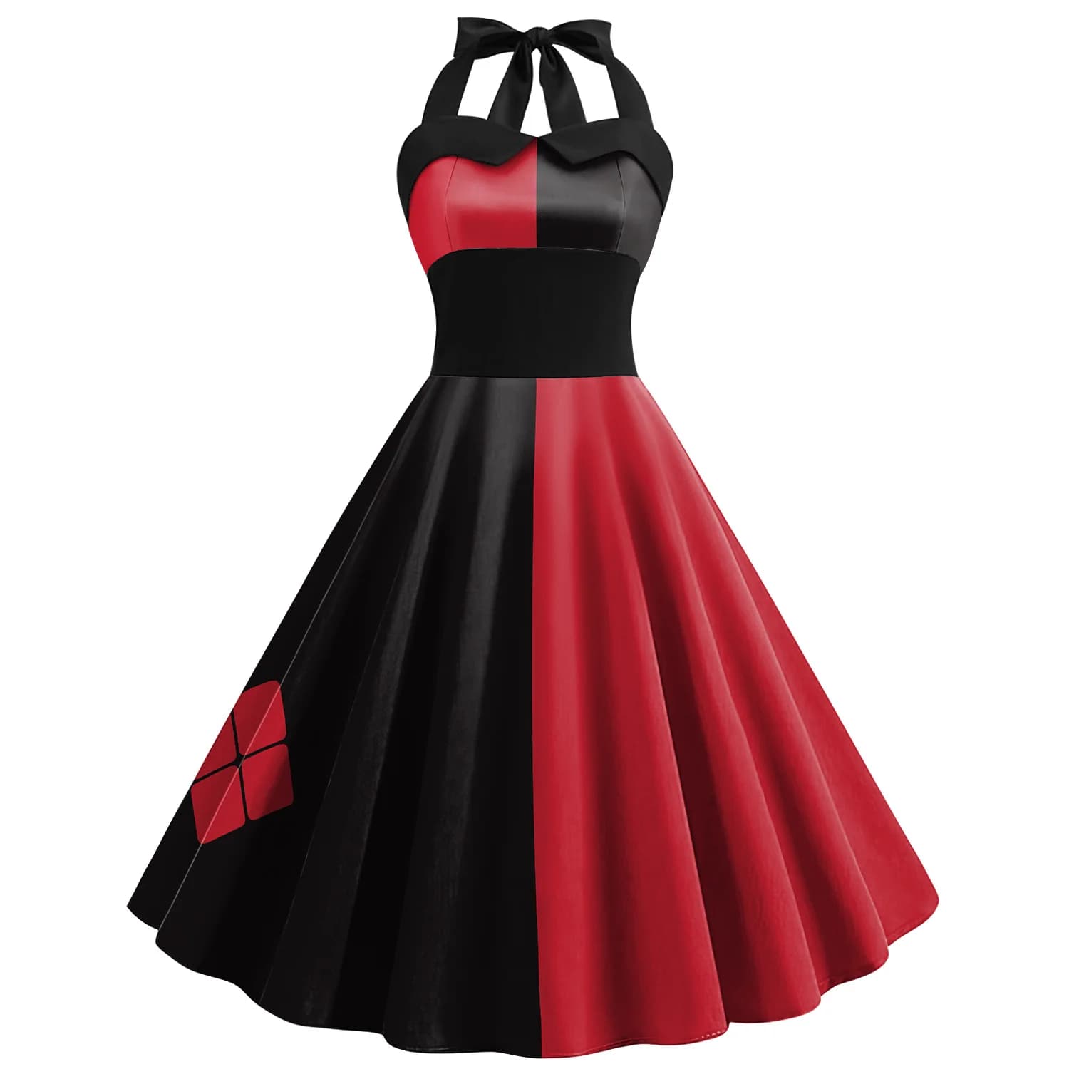 [You're My Secret] Costume de cosplay Harley Quinn pour femme, robe évasée, pour Halloween, spectacl
