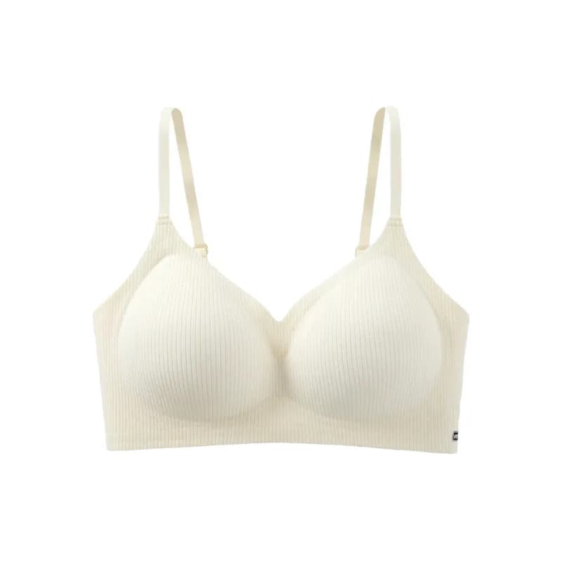 Soutien-gorge invisible respirant à armatures pour femme, à fines bretelles sans couture, avec effet