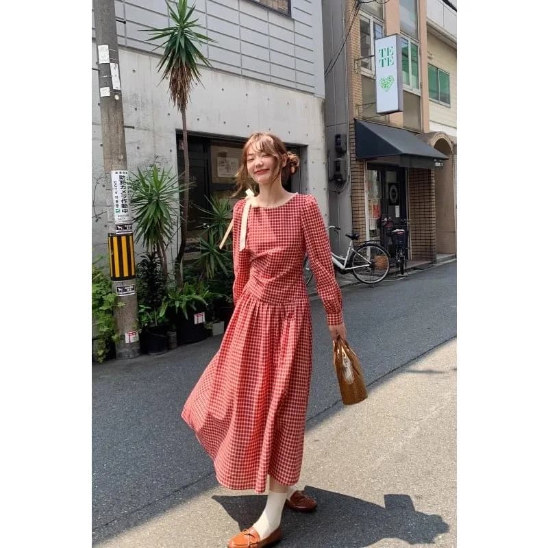 Changchun – robe trapèze Chic et Chic pour femmes, nouvelle robe française amincissante et douce, ta