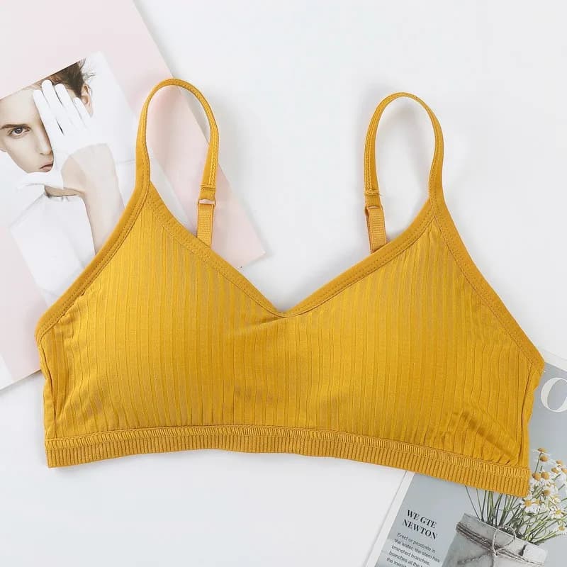 Soutien-Gorge Sexy à Bretelles Fines pour Fille, Haut Court Précieux, Tube Rembourré en Y, Sous-Vête