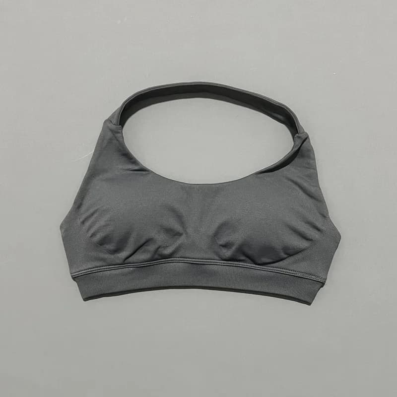Soutien-gorge de sport femmes sans couture Yoga licou soutien-gorge haut soutien dos ouvert soutien-