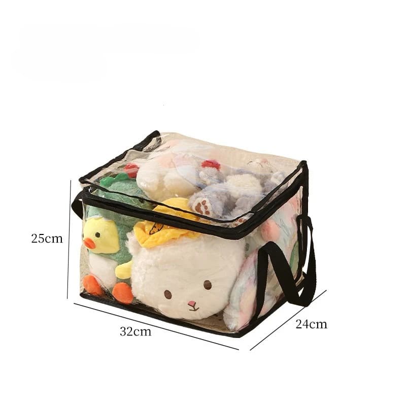 Sac de rangement pour jouets en peluche, organisateur de grande capacité pour animaux en peluche pou