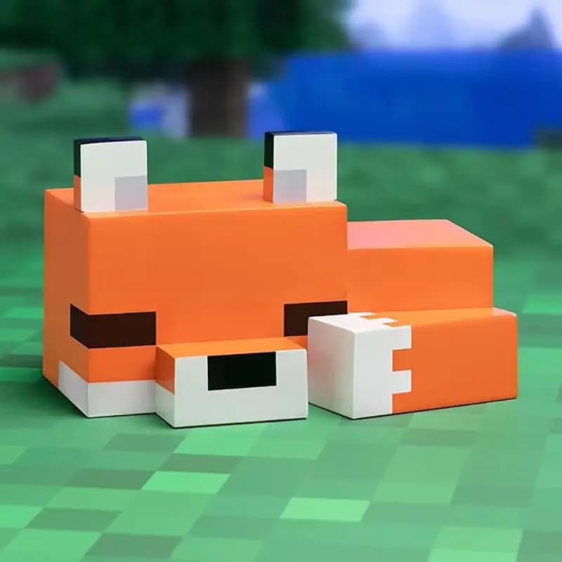 Cute Fox Night Light Gaming Room Or Tween Bedroom Ambient Lighting Soft Orange Glow  Decor Desk Orna