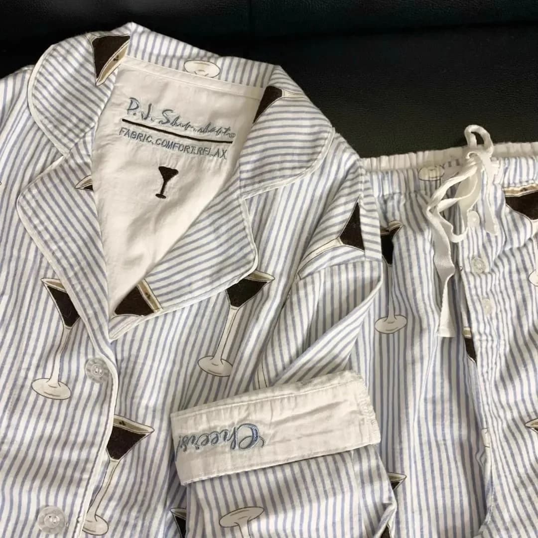 Ensemble pyjama Pour Femme, vêtements de nuit imprimés de dessins animés, haut et pantalon élégants,