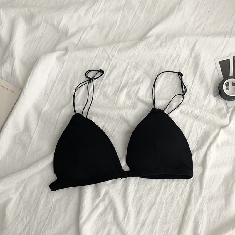 Soutien-gorge de Style français pour femmes, Sexy, ceinture fine, Bralettle, bonnet Triangle, sous-v