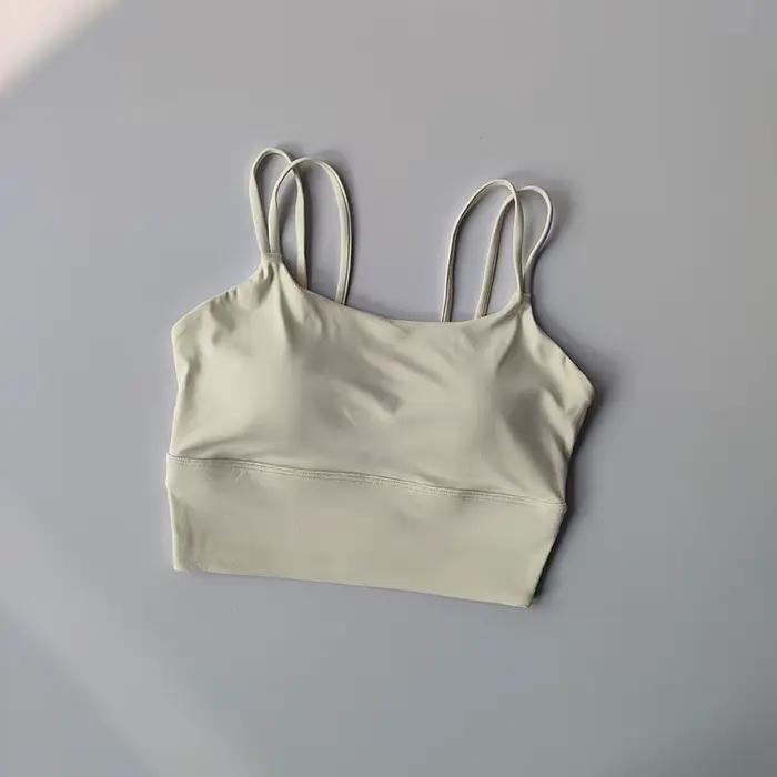 Soutien-gorge de sport intégré avec bretelles, soutien-gorge de style gilet de beauté absorbant les