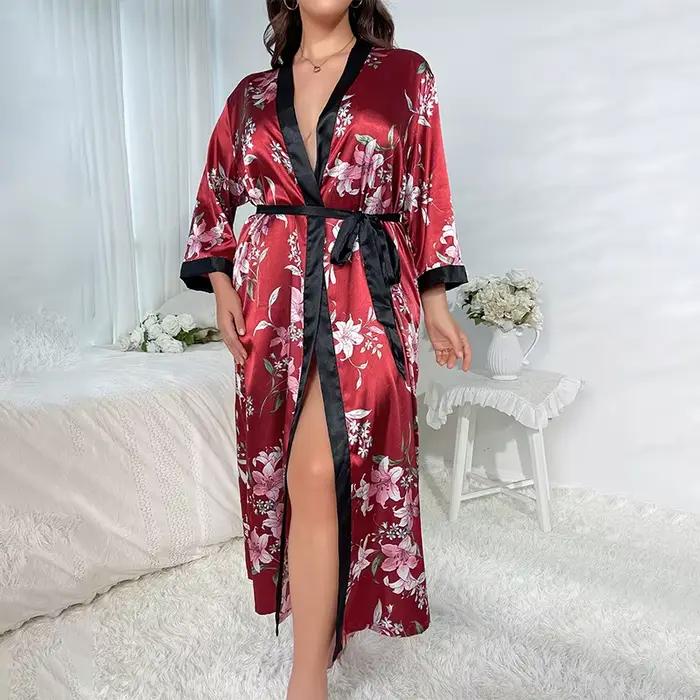 Pyjamas grande taille pour femmes, mode féminine, pyjamas décontractés, amples, imprimés, pyjamas lo