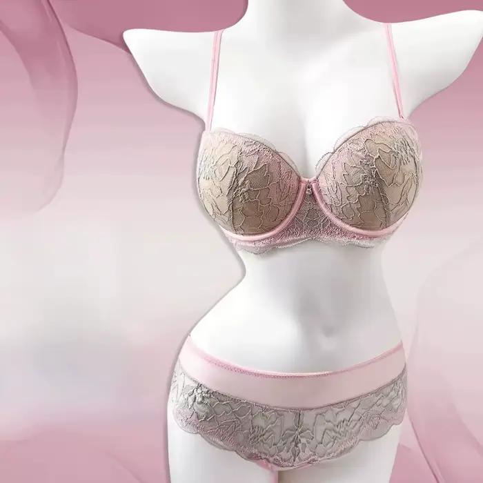 Soutien-gorge minimisateur en dentelle violette tendance pour poitrine généreuse, avec bonnets fins, soutien anti-affaissement, lingerie sexy et confortable à armatures pour l'été, pour femme, usage q