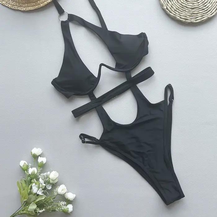 Sexy femmes une pièce maillot de bain maillot de bain pour femme 2024 Push Up Monokini taille haute maillot de bain maillot de bain brésilien Biquini