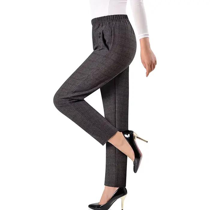 Elastické oversized nohavice pre ženy stredného veku