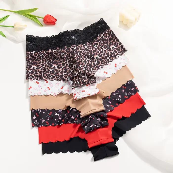 BZEL módne ženské nohavičky čipka Sexy leopardí výstrih Lingerie očarujúca spodná bielizeň priedušné boxerky žena Boyshorts trenírky