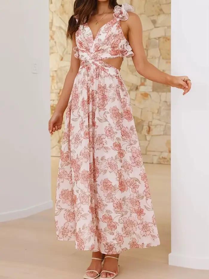 FibrLoungewear-Dámske patchwork večerné šaty