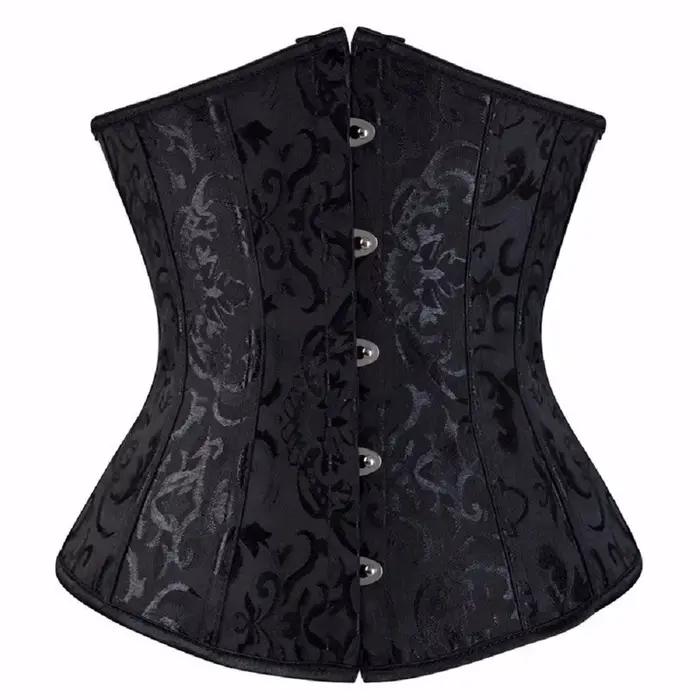 Corset gothique Sexy en Satin pour femmes, sous-buste, Bustier, cintré à la taille, amincissant, façonnant le corps, Lingerie, taille XXXS, vêtements de fête