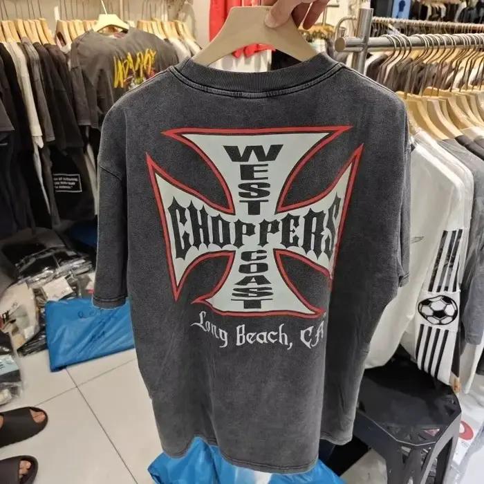 Dámske tričko s potlačou Y2K vintage West Coast Choppers