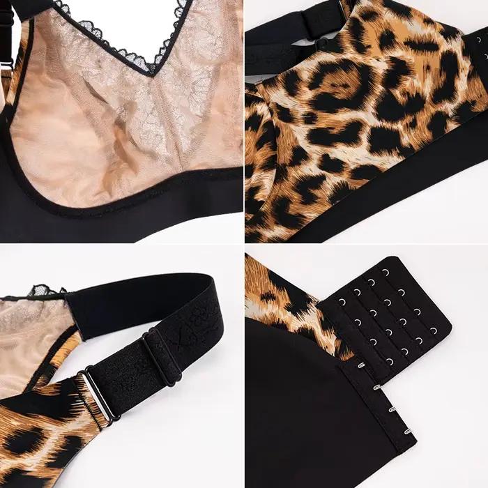 Soutien-gorge sexy en dentelle ultra-fine et respirante, effet minimisant pour poitrine généreuse, grande taille C-G, avec maintien et haute élasticité pour femme
