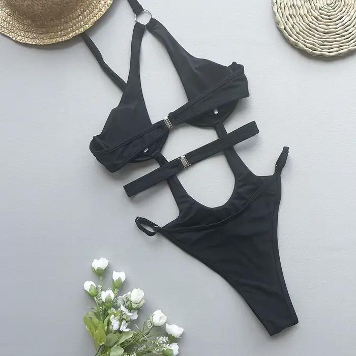 Sexy femmes une pièce maillot de bain maillot de bain pour femme 2024 Push Up Monokini taille haute maillot de bain maillot de bain brésilien Biquini