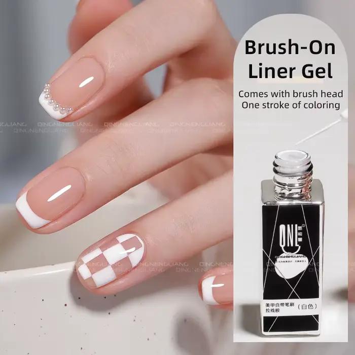 Gélový lak na nechty UV/LED Verhéritage, 7 ml, biela, čierna, semi-kontinuálny