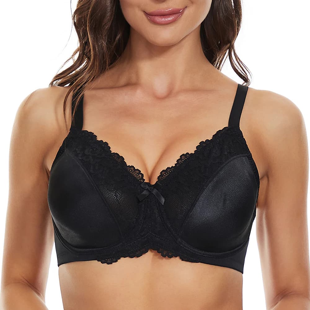 Sheroine – soutien-gorge à armatures en dentelle, minimiseur floral, couverture complète, soutien-go