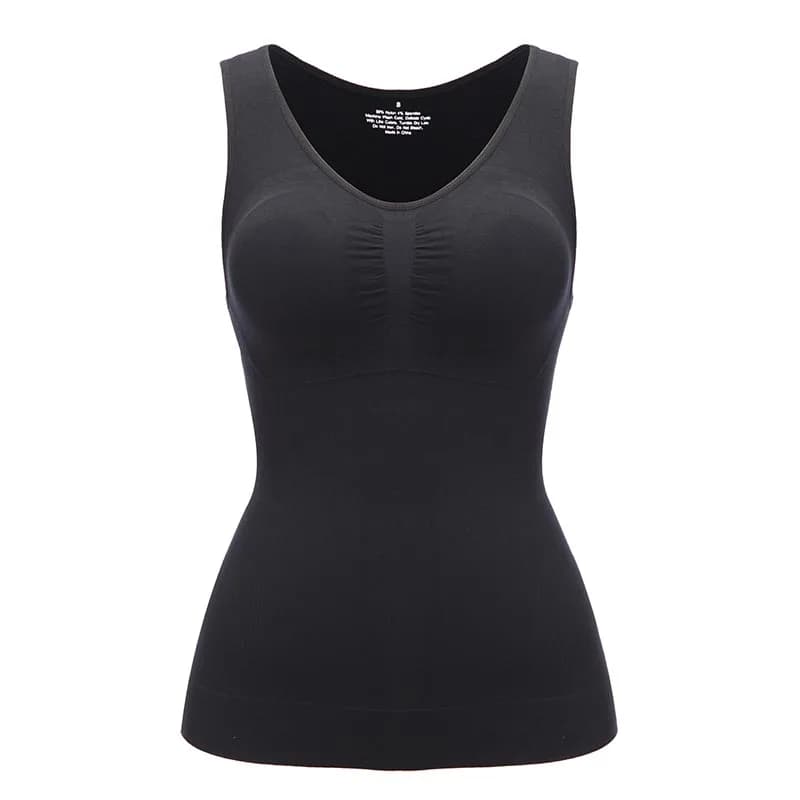 Débardeurs pour femmes avec soutien-gorge intégré, étagère, décontracté, large sangle, Camisole basi