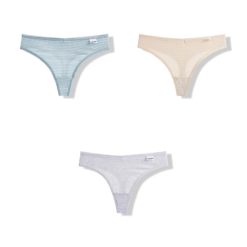 Bannirou-Culotte en coton taille basse pour femme, lingerie féminine, tongs tanga, sous-vêtements de