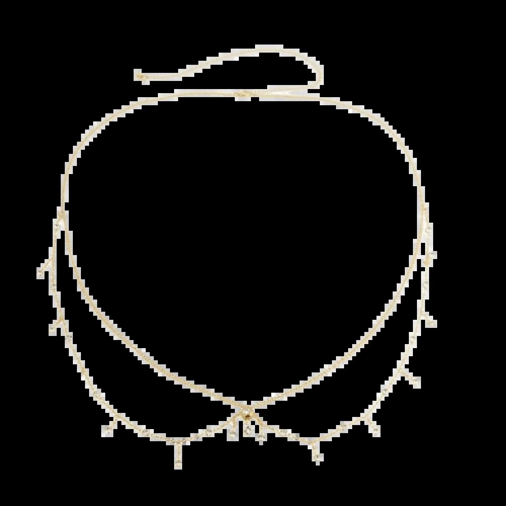 Chaîne de corps tendance en forme de goutte d'eau pour nombril, chaîne de taille en zircon à pampill