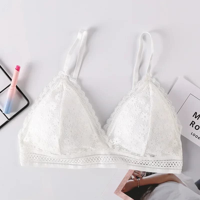 Soutien-gorge Sexy en dentelle florale pour femmes, Push Up, Lingerie féminine, Bralette respirante,