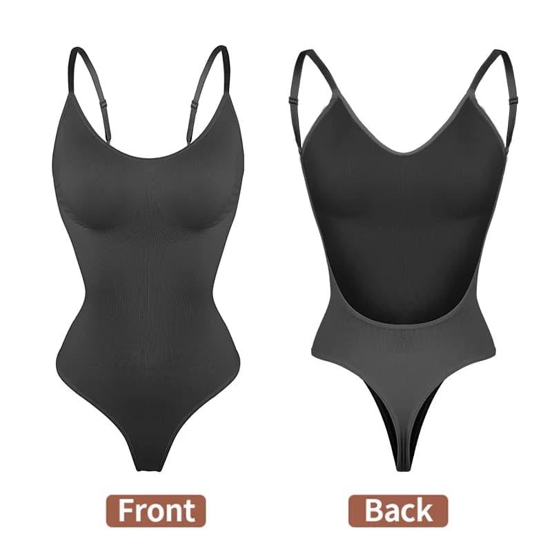 Body Shapewear col en v profond corps Shaper dos nu U plongeant string Shapers taille formateur femm