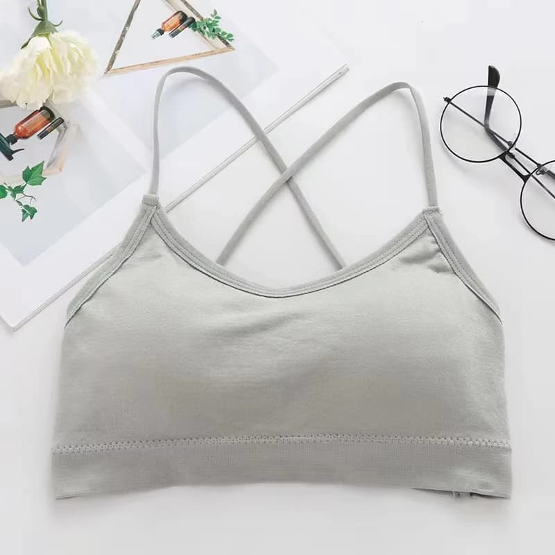 Femmes haut sangle croisée soutien-gorge de Sport mince Push Up Sport soutien-gorge Yoga gymnase hau