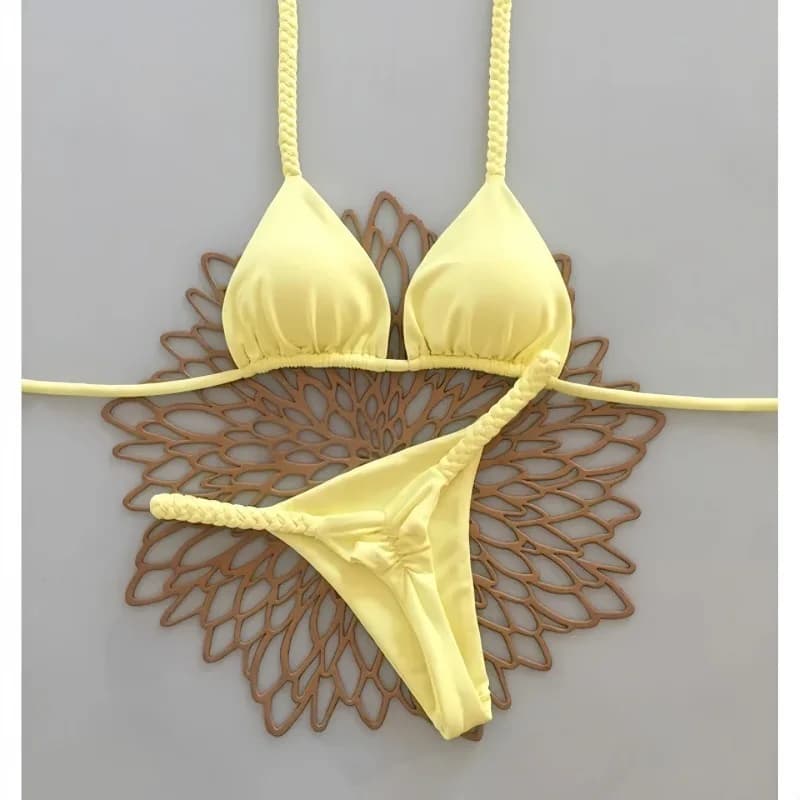 Maillots de bain sexy pour femmes, ensemble bikini brésilien string, bikinis tendance 2026, push-up,