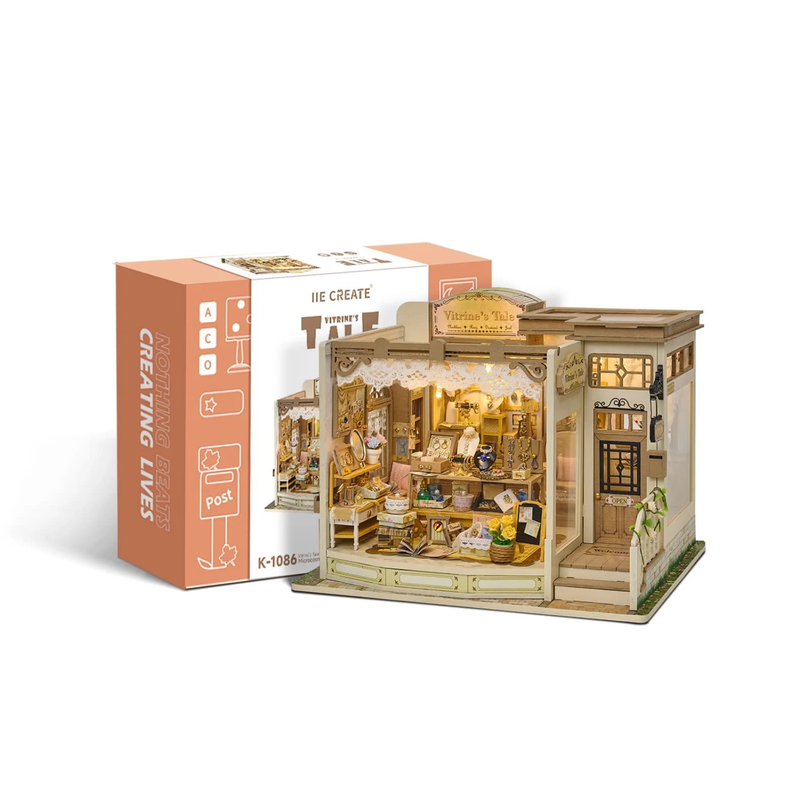 Kit de maison miniature pour bijouterie DIY, puzzle 3D Treasure Whisper, modèle de construction arti