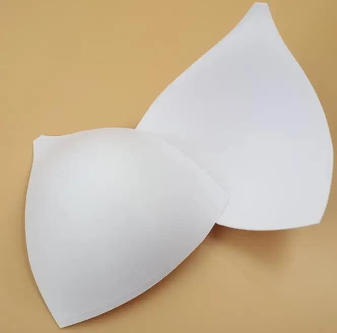 Soutien-gorge triangle blanc, coussretours de poitrine, performance de bricolage, sous-vêtements de