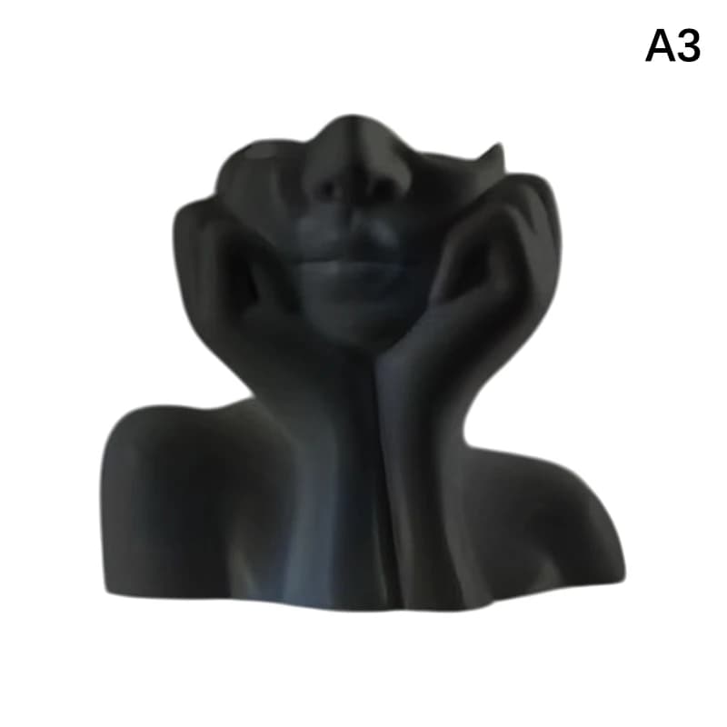 Vase d'art corporel humain créatif, porte-brosse et porte-stylo, organisateur de bureau multifonctio