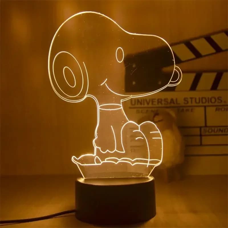 Snoopy chambre USB3D multicolore veilleuse mignon dessin animé dortoir enfants personnalité créative