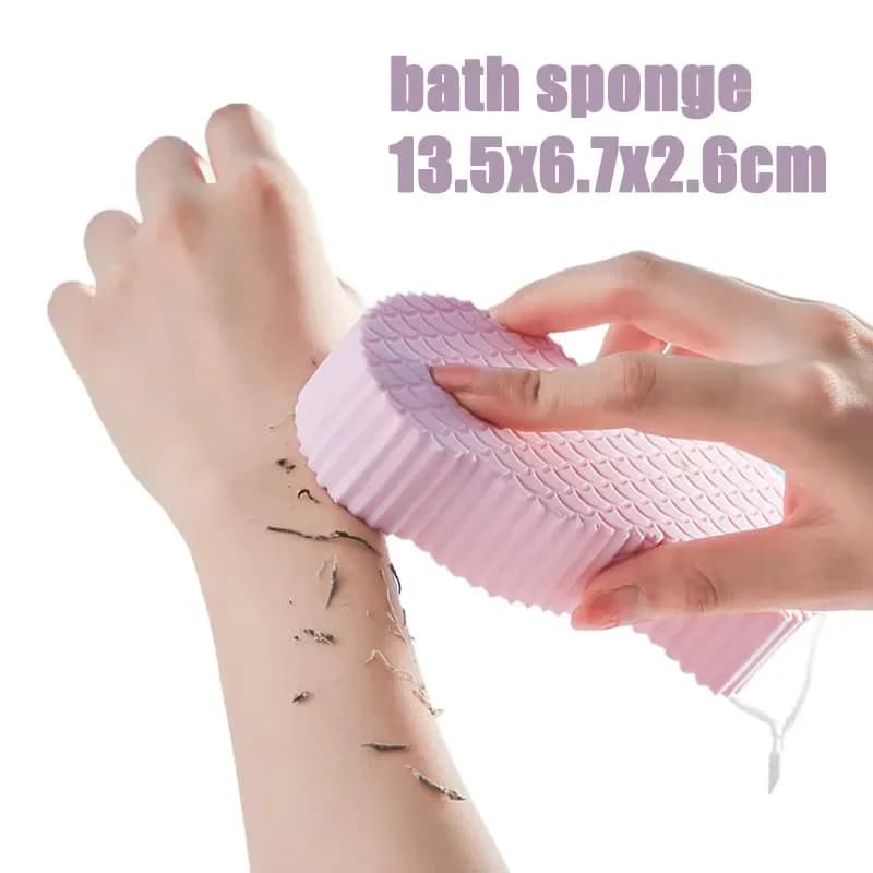 Éponge de bain tridimensionnelle 3D, brosse de nettoyage, épurateur de corps, exfoliant, brosse de d