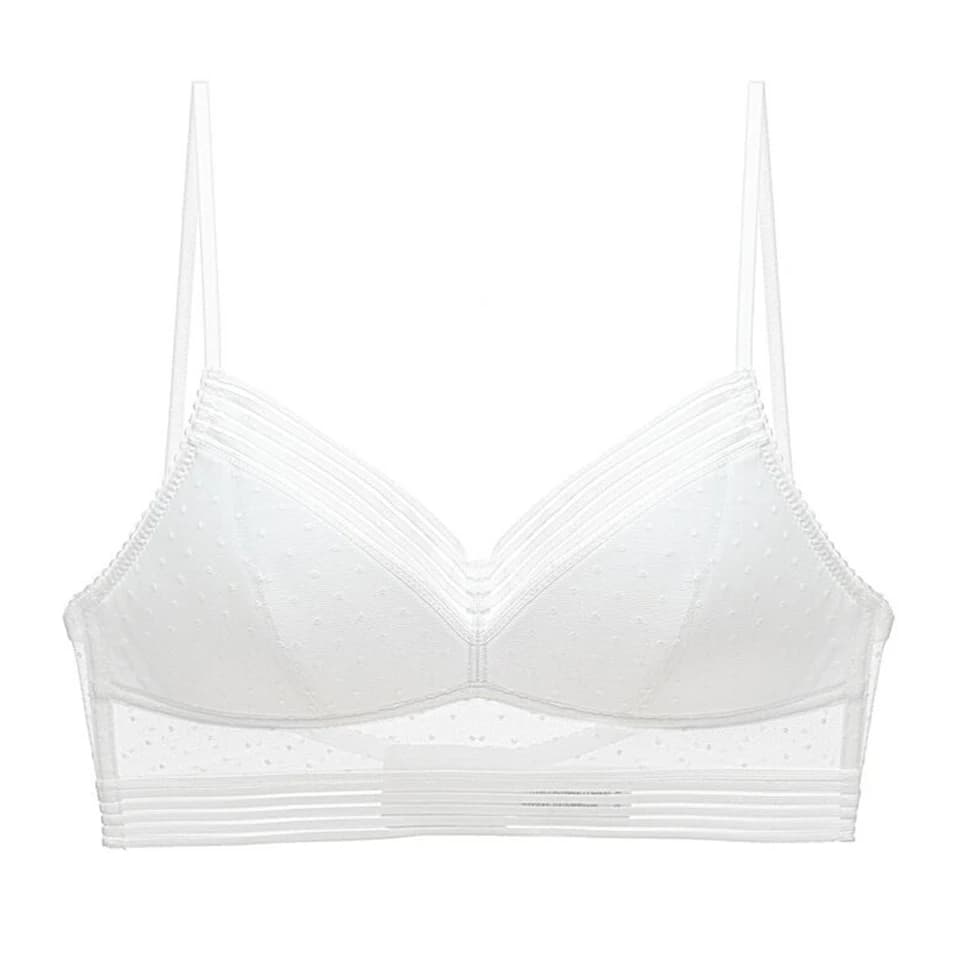 Soutien-gorge dos bas pour femmes, sans couture, Invisible, dos nu, en maille à pois, brassière sans