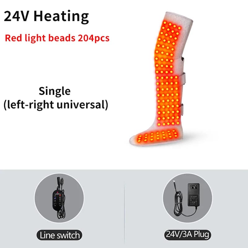 Bottes de massage chauffantes à lumière rouge 850 nm (660$) – Maintien au chaud des jambes, massage