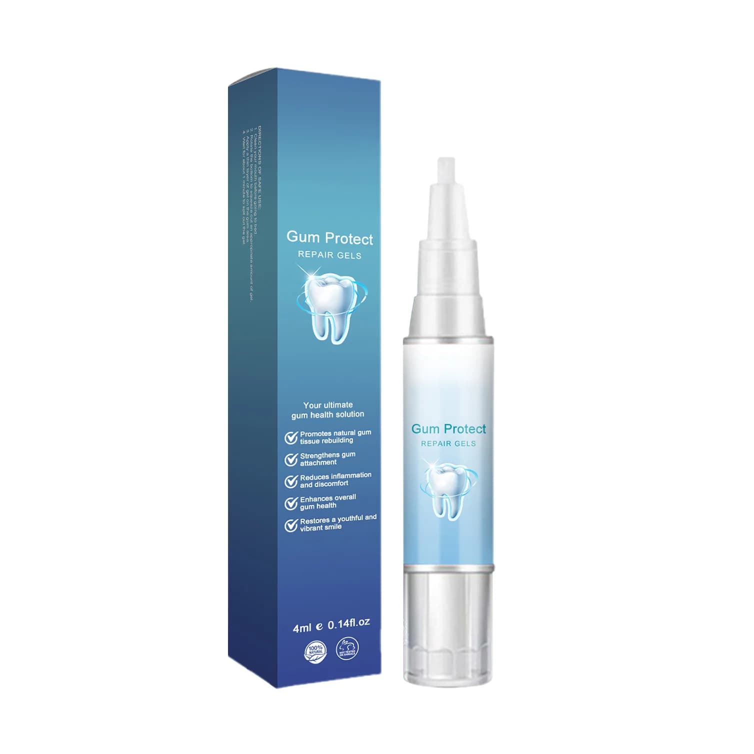 Gel de traitement de la récession gingivale, arrêt des saignements, renforcement des gencives, soin