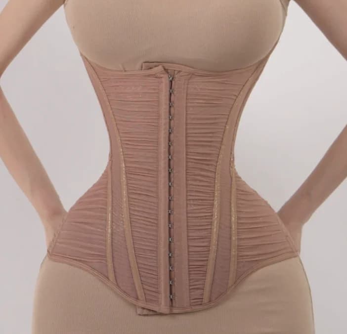 Corset sous le buste pour femmes, entraîneur de taille allongée, désossé en acier, hauts façonnant l