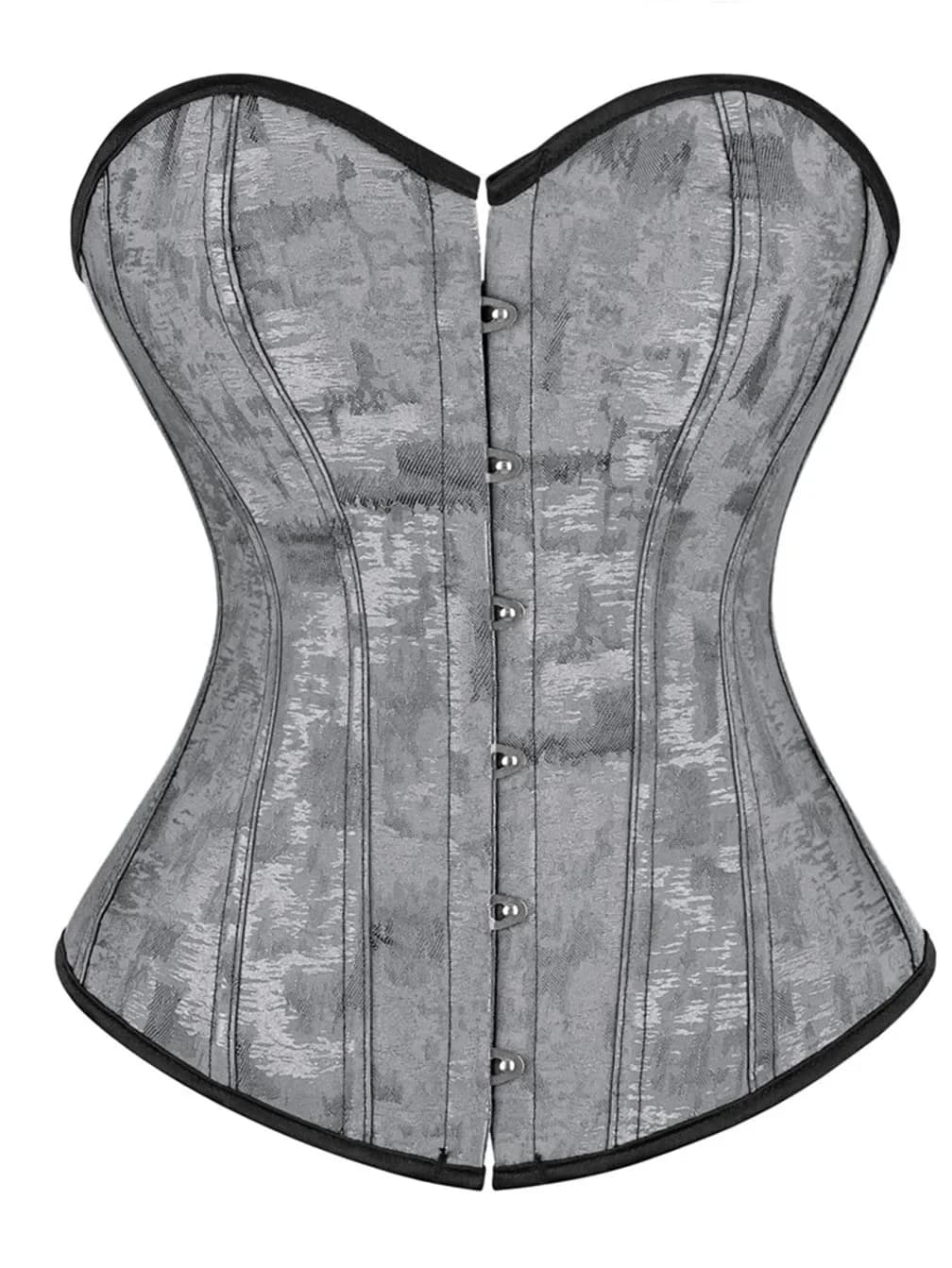 Corset Bustier pour femmes fleur à lacets Bustiers surbuste décontracté Jacquard Korsett Costume de