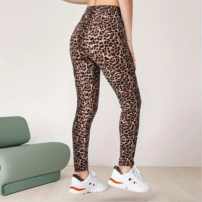 Nouveau motif léopard à rayures colorées, sous-vêtement Sexy à 9 points pour femmes, à la mode et au
