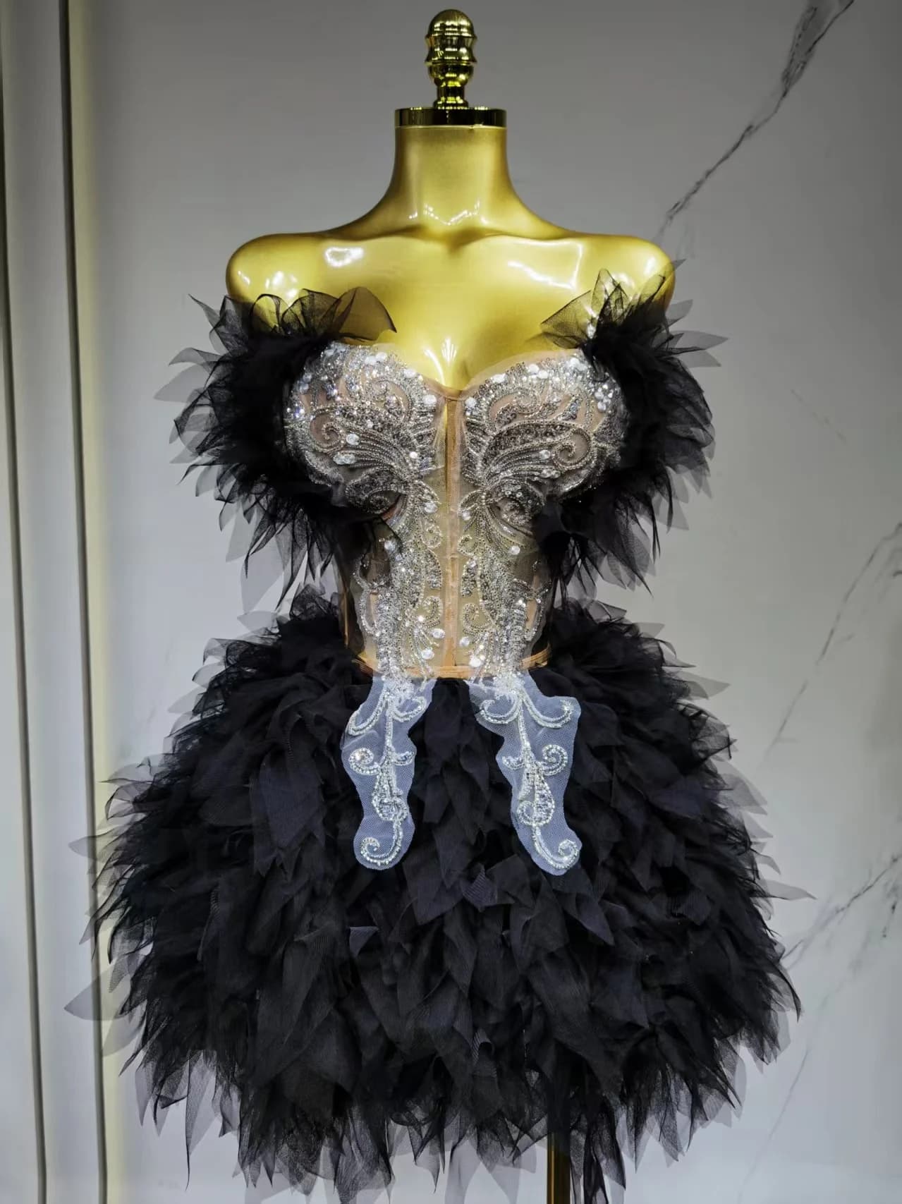 Robe événement fête Performance discothèque scène DJ chanteur modèle GOGO Sexy Performance robe
