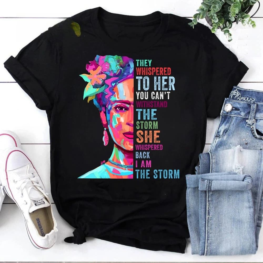 T-shirt « Je suis la tempête » Frida Kahlo, T-shirt féministe, T-shirt mexicain, T-shirt Frida Kahlo