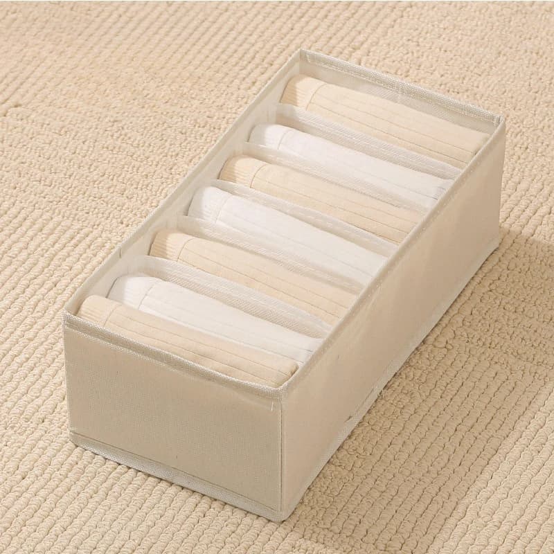 Organisateur de rangement pliable en coton pour lingerie, type tiroir, pour ranger culottes, chausse